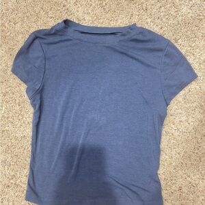 SHEIN Slate Blue Short Sleeve Tee